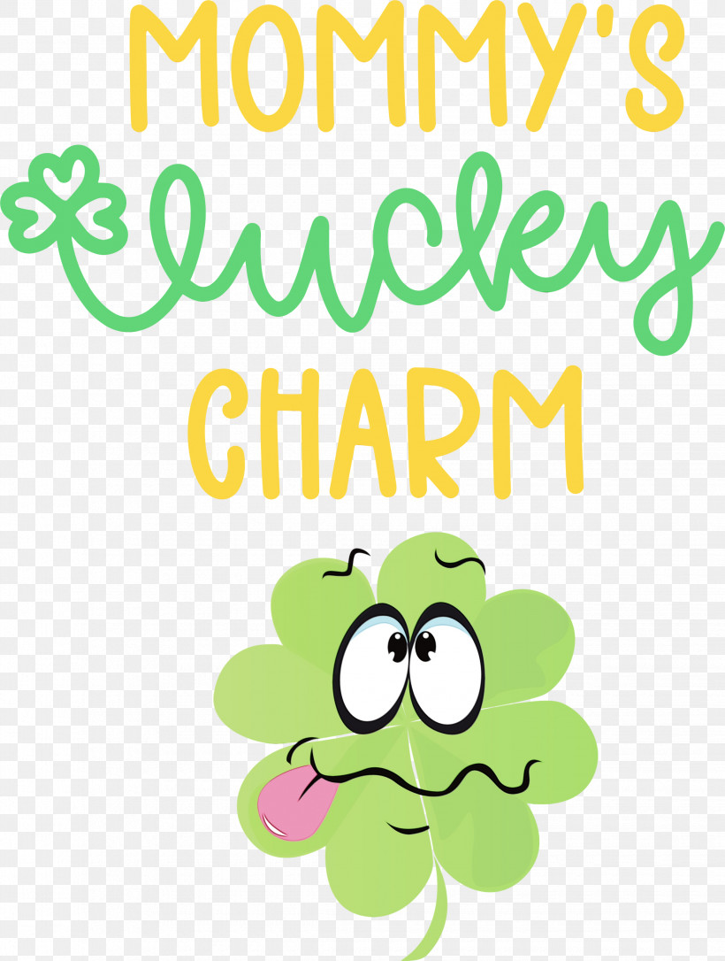 Cartoon Smiley Smile Happiness Leaf, PNG, 2265x3000px, Lucky Charm, Cartoon, Flower, Fruit, Green Download Free