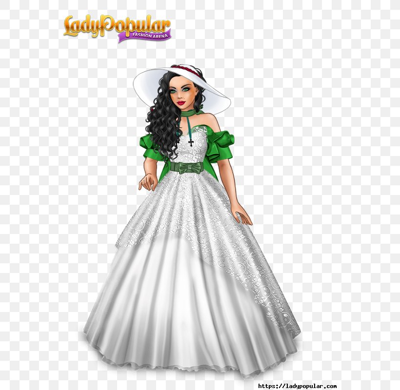 Lady Popular Fashion Gown Game Wedding Dress, PNG, 600x800px, Lady Popular, Bride, Costume, Costume Design, Doll Download Free