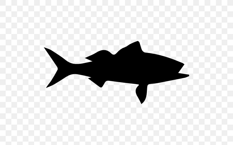 Shark Silhouette Fish Clip Art, PNG, 512x512px, Shark, Beak, Black, Black And White, Cartilaginous Fish Download Free
