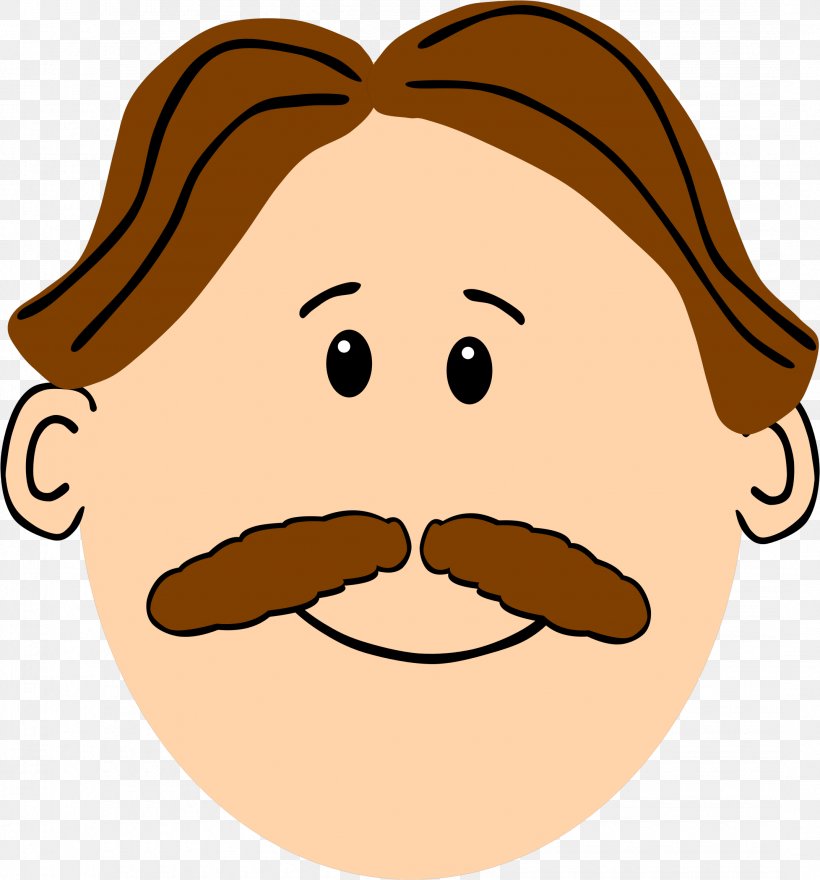 Moustache Man Beard Clip Art, PNG, 2145x2303px, Moustache, Beard, Blond, Brown Hair, Cartoon Download Free