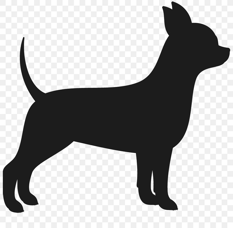 Chihuahua Cairn Terrier Silhouette Breed, PNG, 800x800px, Chihuahua, Bark, Black, Black And White, Breed Download Free