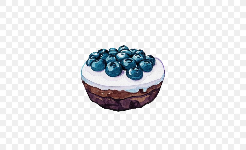 Cream Cupcake Dessert Blueberry, PNG, 500x500px, Cream, American Muffins, Blueberry, Cake, Cupcake Download Free