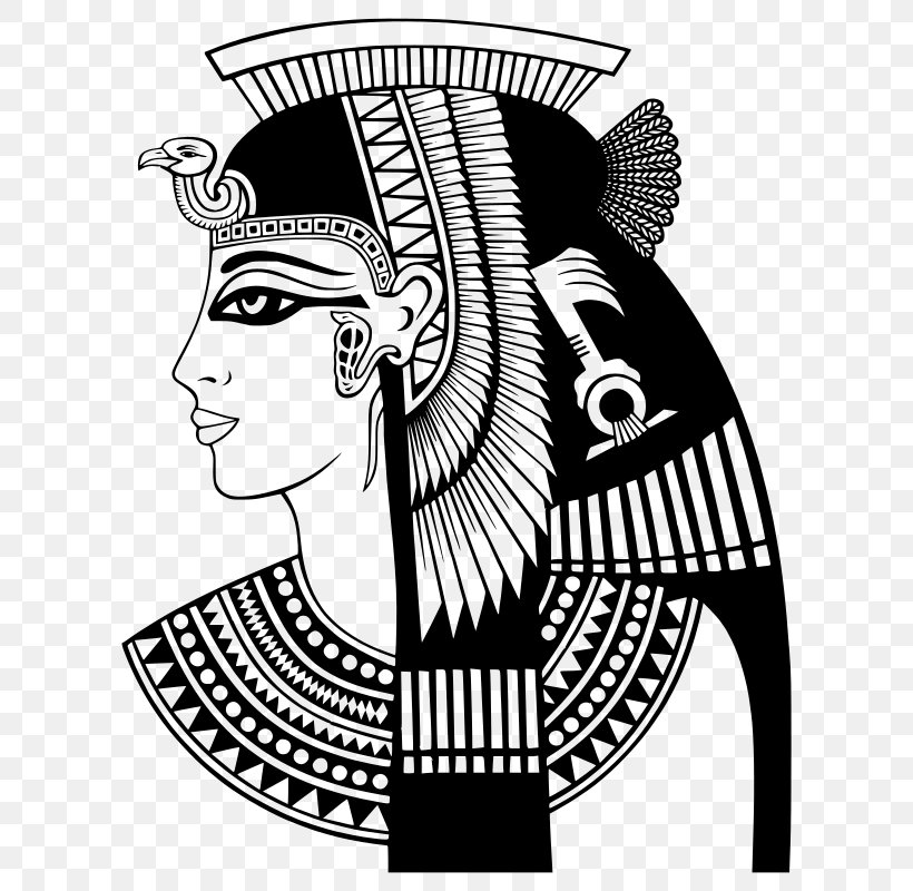 Egyptian queen cleopatra isolated on white Vector Image