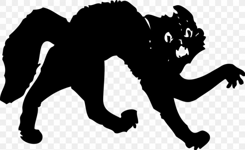 Black Cat Kitten Clip Art, PNG, 958x587px, Cat, Art, Big Cats, Black, Black And White Download Free