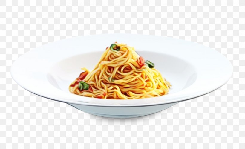 Food Spaghetti Dish Noodle Cuisine, PNG, 864x526px, Watercolor, Bigoli, Capellini, Cuisine, Dish Download Free