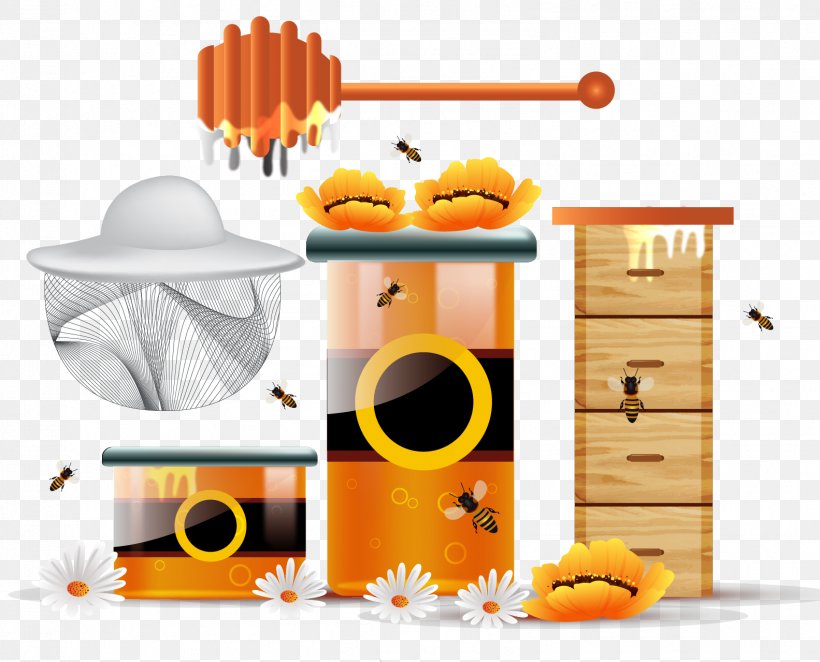Honey Bee Honeycomb, PNG, 1583x1279px, Bee, Brand, Food, Furniture, Honey Download Free