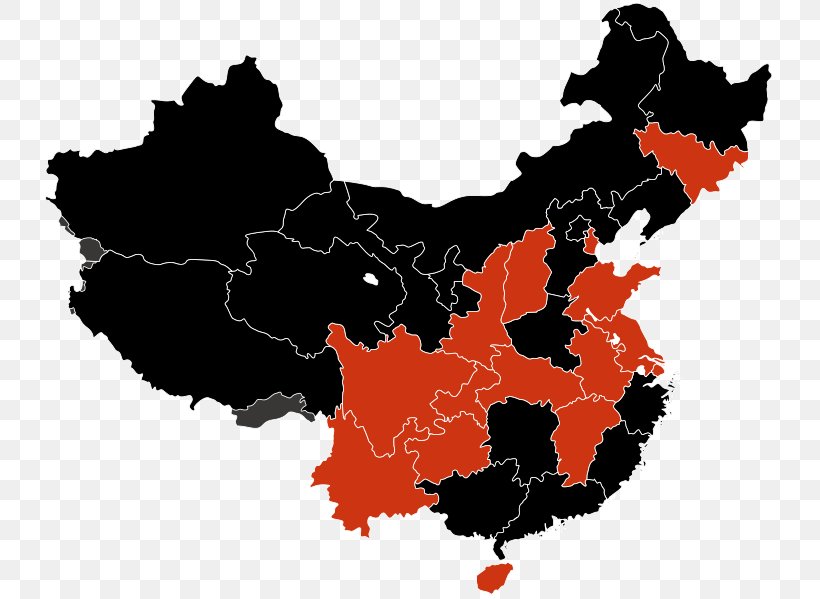Western China Provinces Of China Map Royalty-free, PNG, 735x599px, China, Administrative Division, Autonomous Regions Of China, Geography, Map Download Free