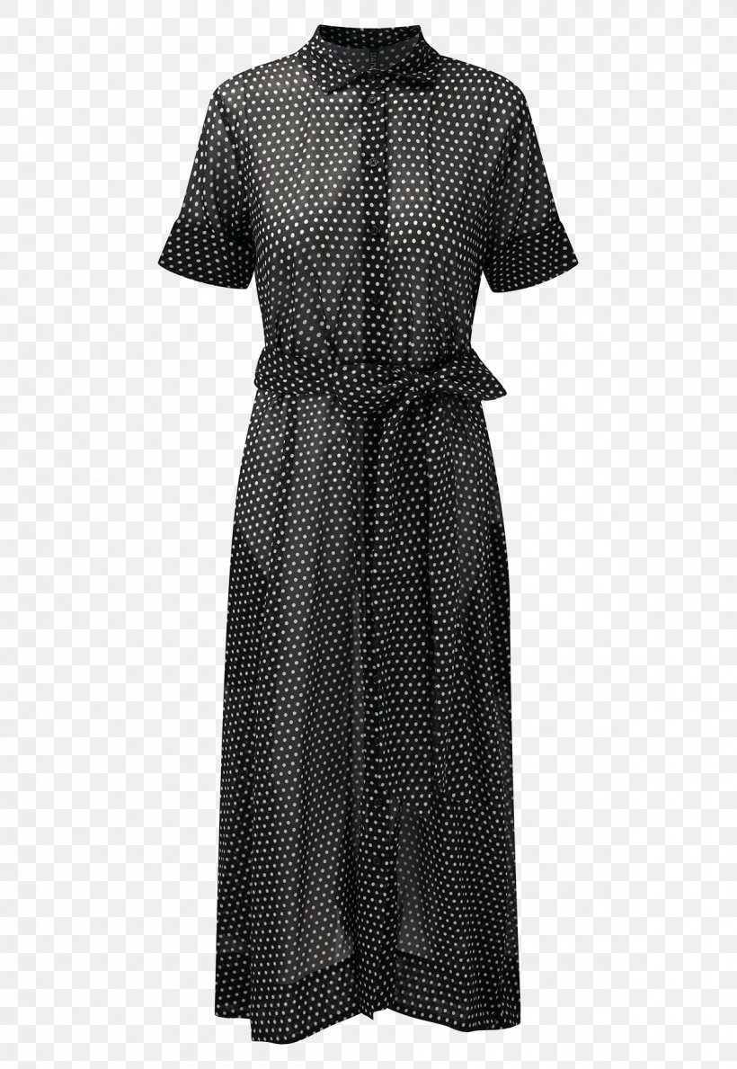 Shirtdress Polka Dot Top Little Black Dress, PNG, 1200x1740px, Watercolor, Cartoon, Flower, Frame, Heart Download Free