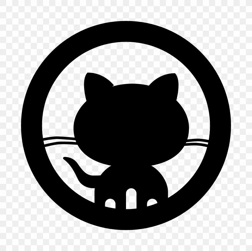 GitHub Icon Design, PNG, 1600x1600px, Github, Black, Black And White, Carnivoran, Cat Download Free