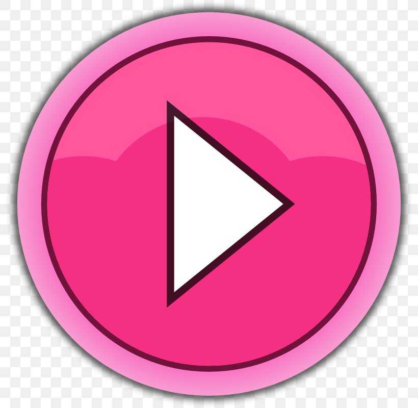 YouTube Play Button Clip Art, PNG, 800x800px, Button, Favicon, Free, Free Content, Magenta Download Free