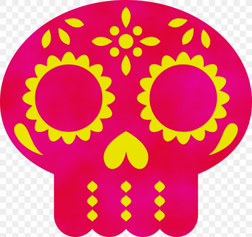 Circle Yellow Day Of The Dead Flower Pattern, PNG, 3000x2826px, Day Of The Dead, Analytic Trigonometry And Conic Sections, Circle, D%c3%ada De Muertos, Flower Download Free