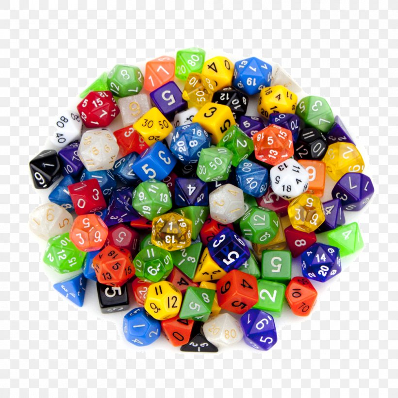 Dungeons & Dragons Wiz Dice 100+ Pack Of Random Polyhedral Dice GDIC-1008 Playing Card Polyhedron, PNG, 1000x1000px, Dungeons Dragons, Bead, Board Game, Candy, Chessex Download Free