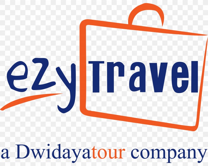 Logo Ezytravel Dwidaya Tour Surabaya, PNG, 5906x4724px, Logo, Airline Ticket, Area, Brand, Communication Download Free