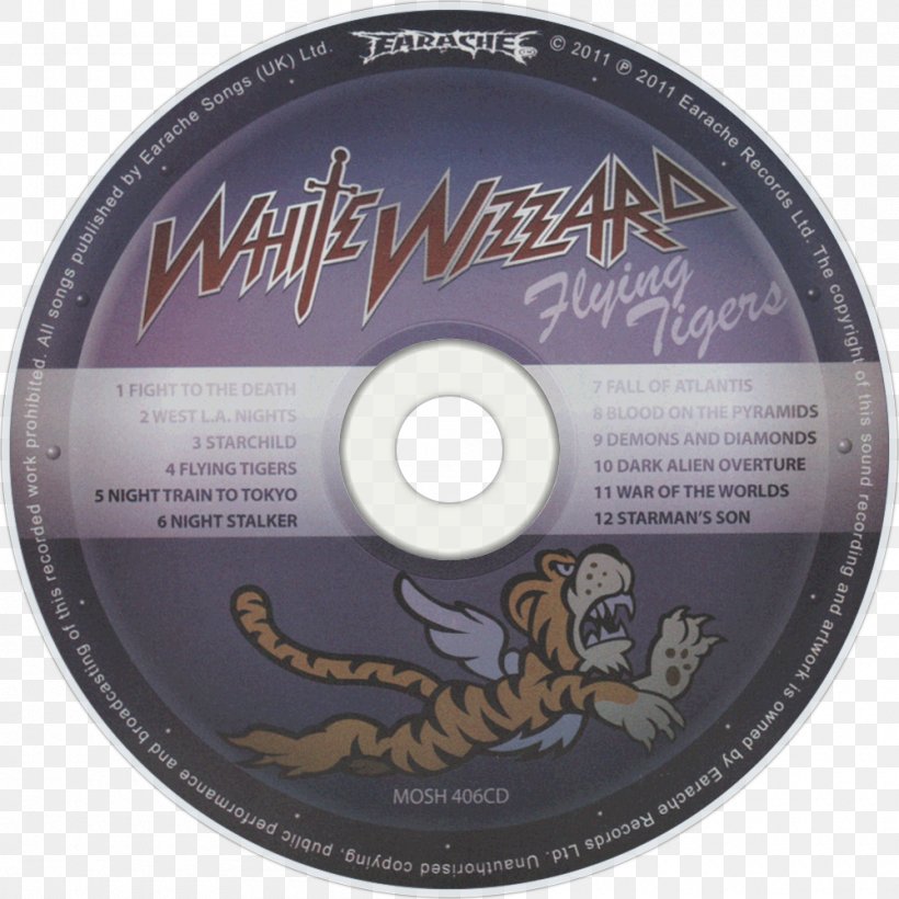 Flying Tigers Phonograph Record LP Record White Wizzard DVD, PNG, 1000x1000px, Flying Tigers, Album, Artist, Compact Disc, Dvd Download Free