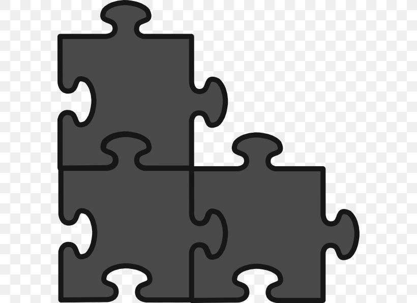 Jigsaw Puzzles Puzzle Video Game Clip Art, PNG, 594x596px, Jigsaw Puzzles, Black And White, Coloring Book, Game, Matchstick Puzzle Download Free