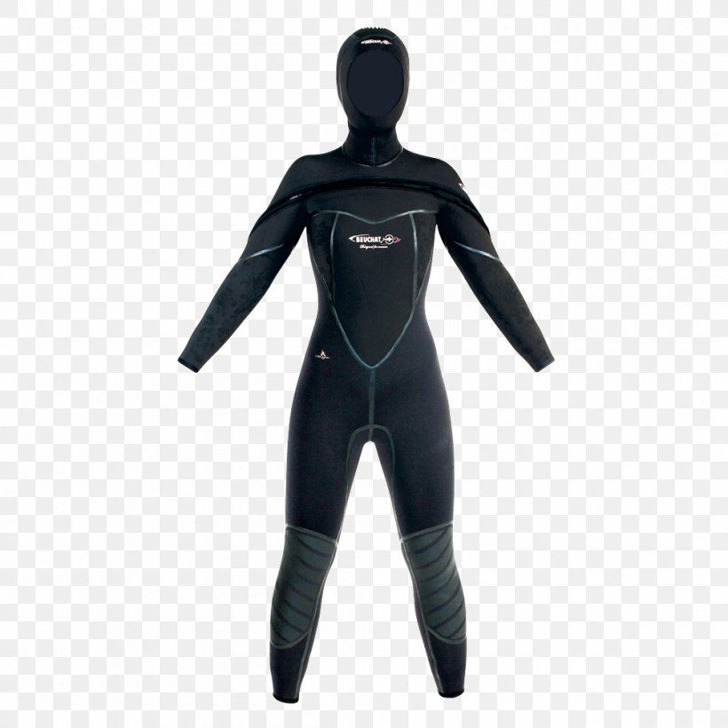 Beuchat Wetsuit Diving Suit Underwater Diving Scuba Set, PNG, 1000x1000px, Watercolor, Cartoon, Flower, Frame, Heart Download Free