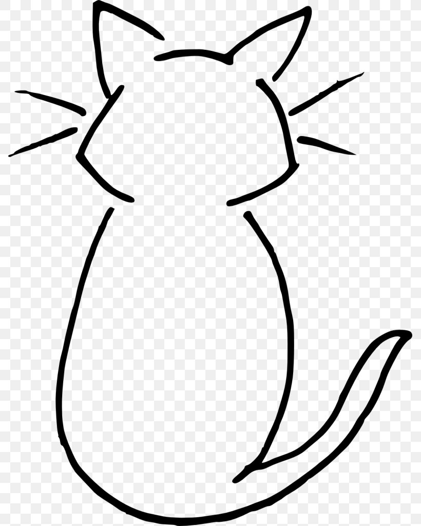 Cat Clip Art Kitten Cartoon, PNG, 787x1024px, Cat, Black Cat, Blackandwhite, Cartoon, Coloring Book Download Free