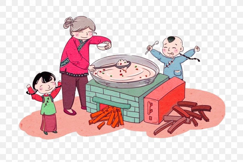 Laba Congee Laba Festival Chinese New Year Traditional Chinese Holidays, PNG, 829x554px, Laba Congee, Art, Cartoon, Child, Chinese Calendar Download Free