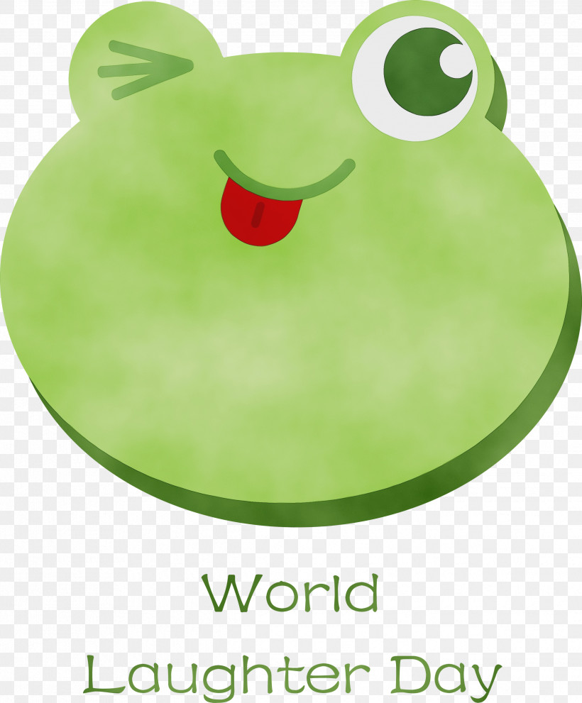 Amphibians Frogs Tree Frog Green Font, PNG, 2482x3000px, World Laughter Day, Amphibians, Biology, Frogs, Fruit Download Free