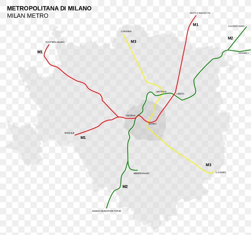 Transit Map Rapid Transit Bus Milan Metro, PNG, 820x768px, Map, Area, Bus, Commuter Rail, Diagram Download Free