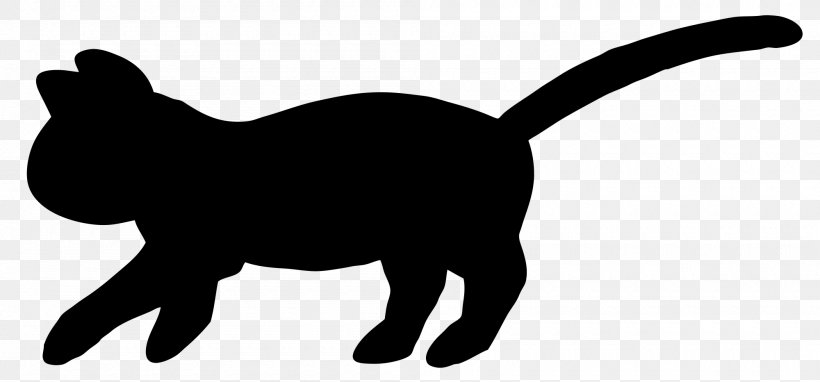 Black Cat Logo Silhouette Clip Art, PNG, 2000x932px, Cat, Animal Figure, Black, Black Cat, Blackandwhite Download Free