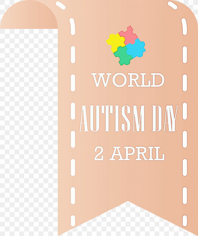 Text Font Beige, PNG, 2511x3000px, Autism Day, Autism Awareness Day, Beige, Paint, Text Download Free