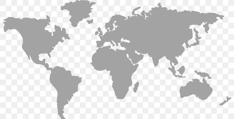 World Map Globe United States, PNG, 800x419px, World, Black And White ...