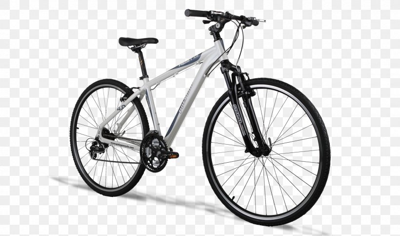 Hybrid Bicycle Electric Bicycle Mountain Bike Cycling, PNG, 1600x943px, Bicycle, Automotive Exterior, Bicycle Accessory, Bicycle Drivetrain Part, Bicycle Fork Download Free