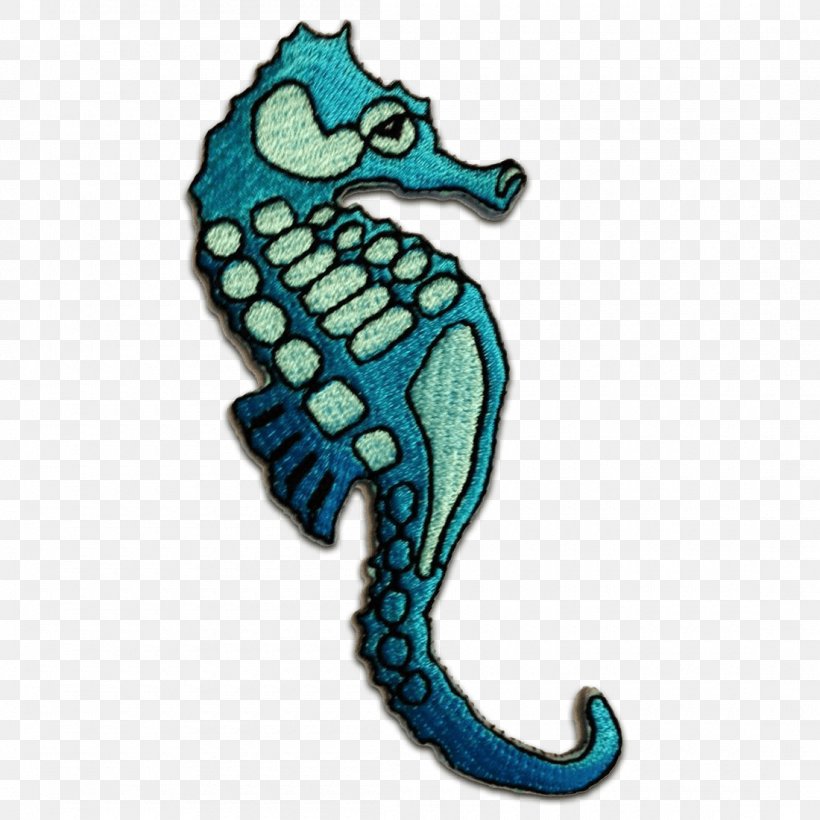 Seahorse Embroidered Patch Embroidery Iron-on Appliqué, PNG, 1100x1100px, Seahorse, Animal, Applique, Blue, Body Jewelry Download Free