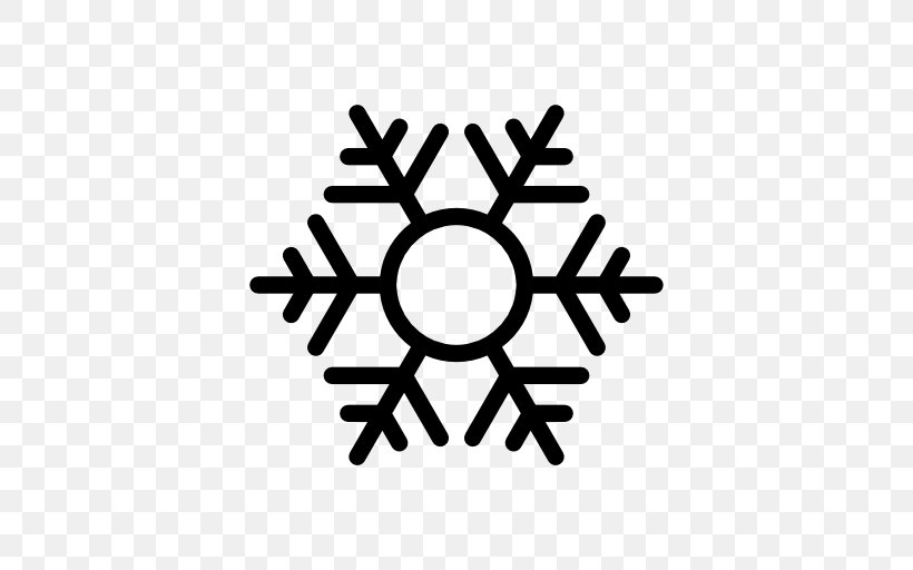 Snowflake Hexagon Shape Silhouette, PNG, 512x512px, Snowflake, Black And White, Color, Hexagon, Logo Download Free