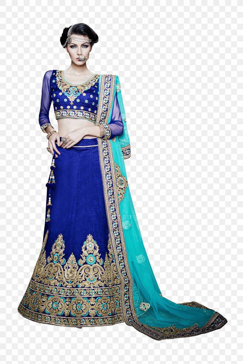 Zari Lehenga Gagra Choli Blue, PNG, 1200x1800px, Zari, Aqua, Blouse, Blue, Chiffon Download Free