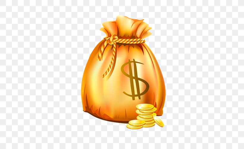 Cartoon Gold Coin Money, PNG, 500x500px, Cartoon, Bag, Banknote, Calabaza, Coin Download Free
