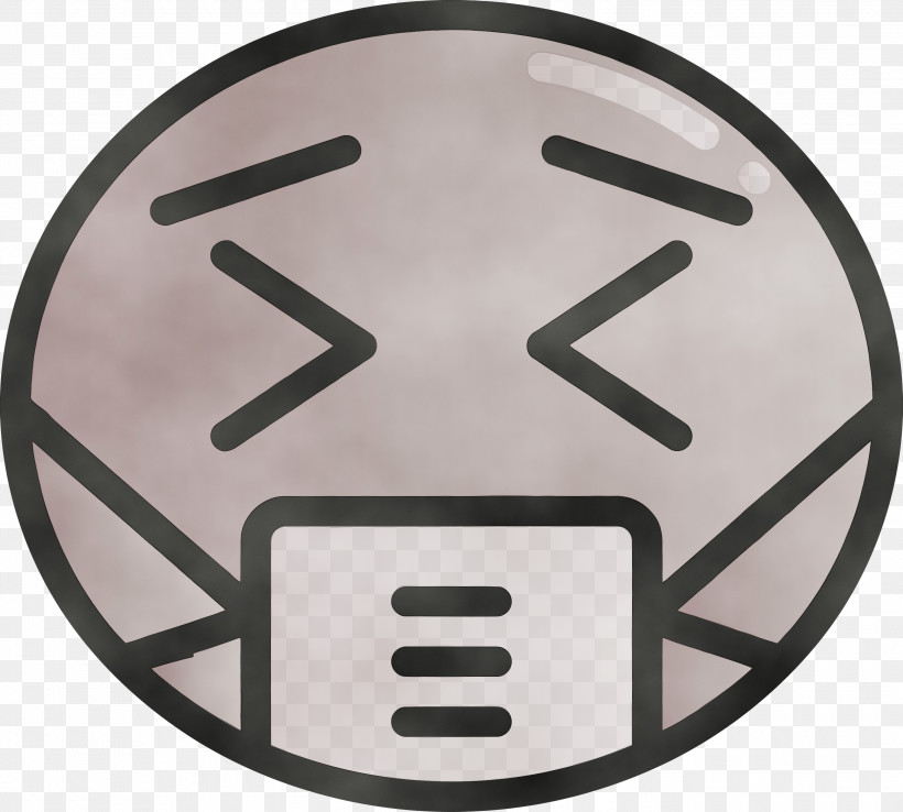 Plate Font Symbol Icon Circle, PNG, 3000x2700px, Emoji With Medical Mask, Auto Part, Circle, Corona Virus Disease, Covid Download Free