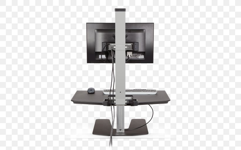 Sit-stand Desk Standing Desk Computer, PNG, 512x512px, Desk, Cable Management, Computer, Computer Monitor Accessory, Computer Monitors Download Free