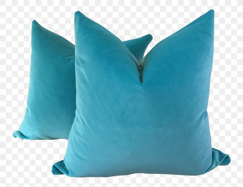 Throw Pillows Cushion Velvet Mattress, PNG, 3068x2368px, Pillow, Aqua, Bed, Couch, Cushion Download Free