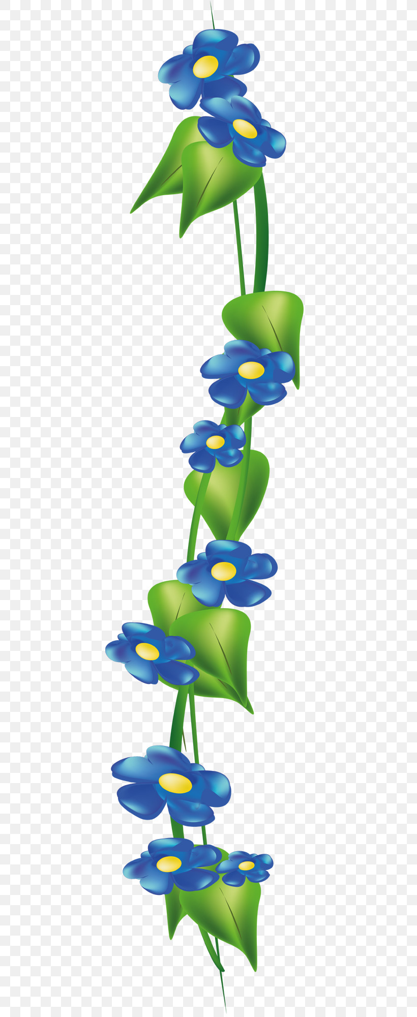 Flower Border, PNG, 456x2000px, Flower Border, Blue, Cut Flowers, Flower, Forgetmenot Download Free