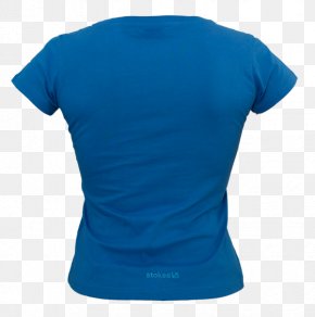 T-shirt - T-shirt Sleeve Neck Turquoise PNG