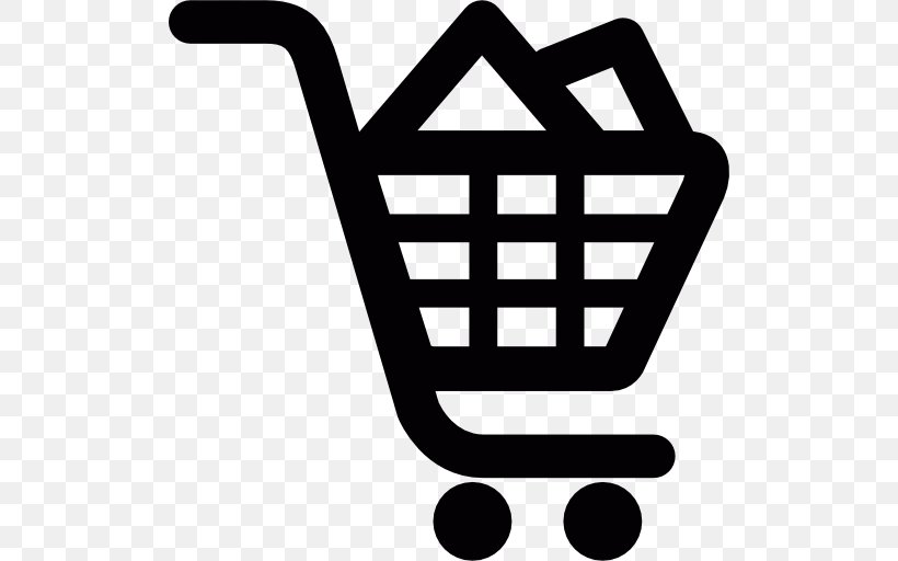 Icon Design Shopping Cart Software, PNG, 512x512px, Icon Design, Area, Black And White, Brand, Cart Download Free