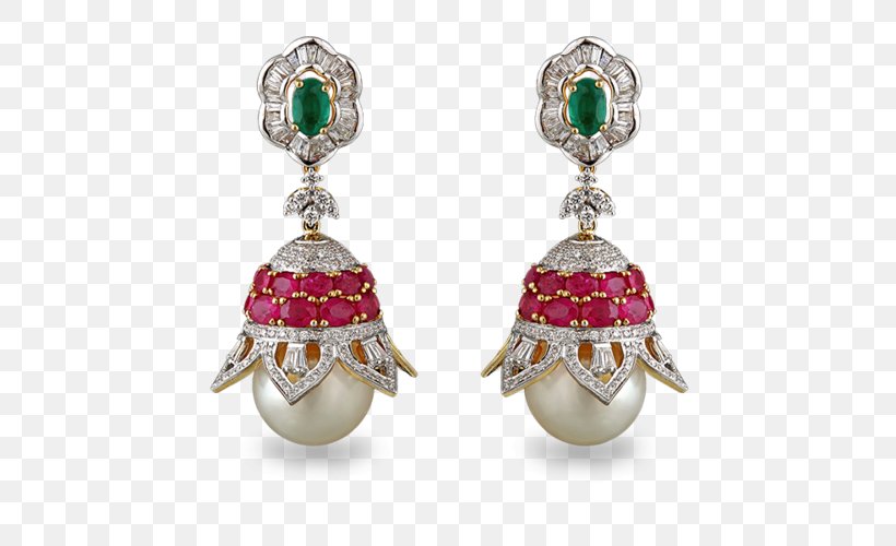 Earring Jewellery Jewelry Design Diamond Ruby, PNG, 500x500px, Earring, Art Jewelry, Body Jewelry, Brilliant, Colored Gold Download Free