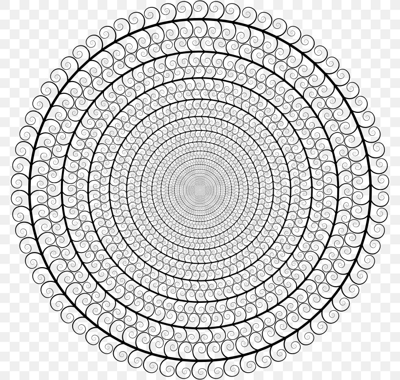 Circle Border, PNG, 776x778px, Fractal, Area, Black And White, Computer Network, Geometry Download Free