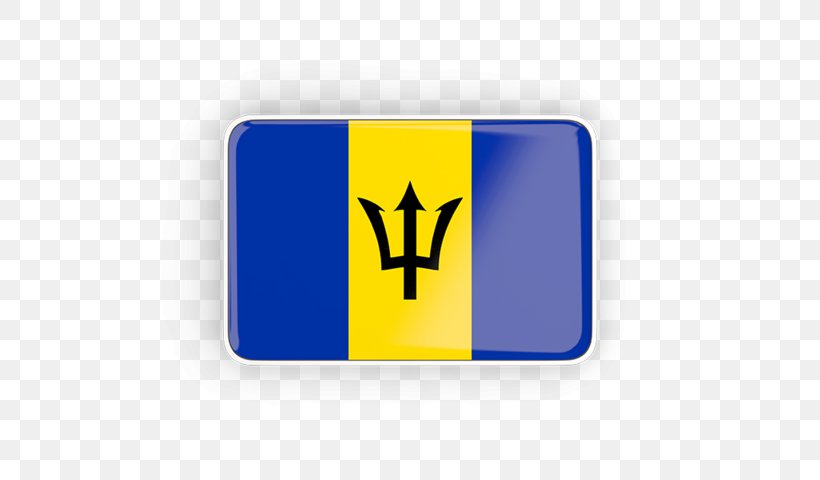 Flag Of Barbados Logo Brand, PNG, 640x480px, Barbados, Blue, Brand, Flag, Flag Of Barbados Download Free