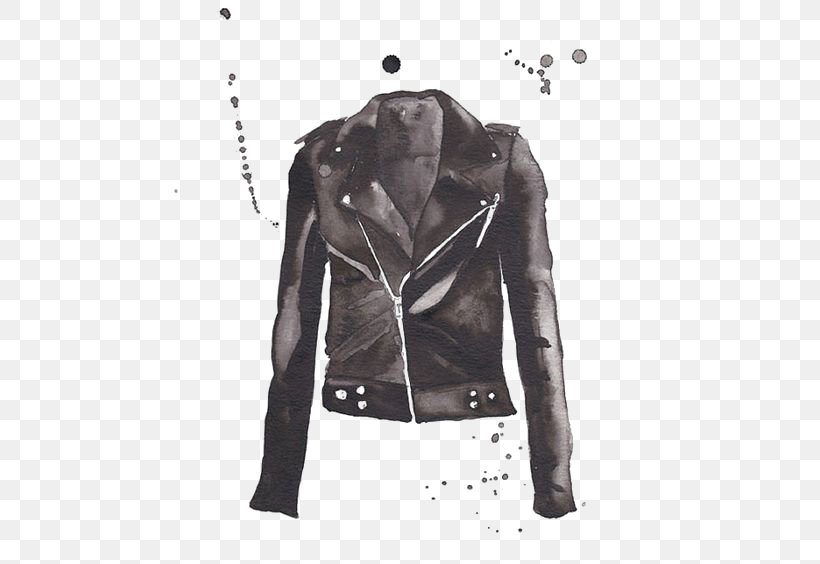 Leather Jacket Coat Printing Suit, PNG, 564x564px, Jacket, Black, Black And White, Clothing, Coat Download Free