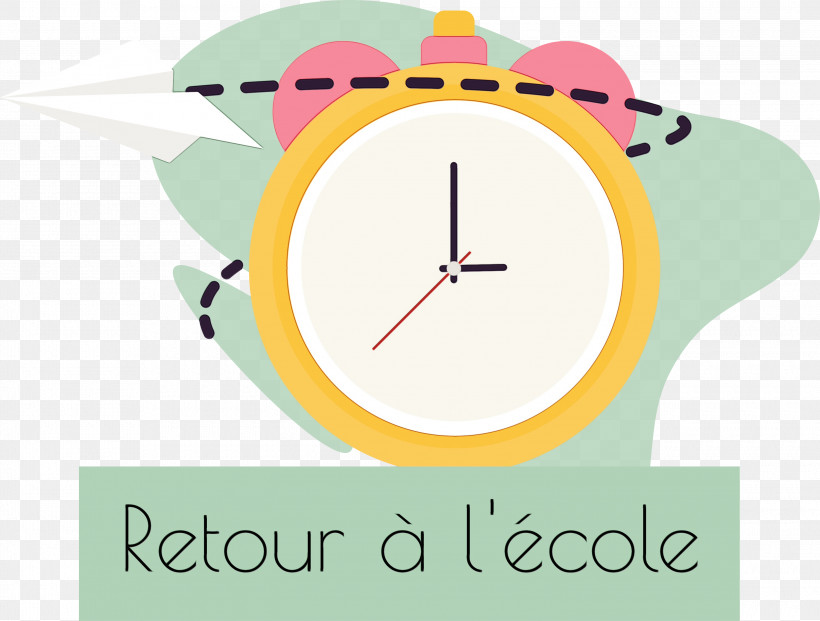 Logo Font Clock Yellow Line, PNG, 3000x2273px, Back To School, Clock, Line, Logo, M Download Free