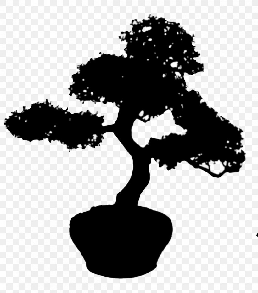 Silhouette Font Leaf Houseplant Branching, PNG, 1200x1363px, Silhouette, Blackandwhite, Bonsai, Botany, Branching Download Free