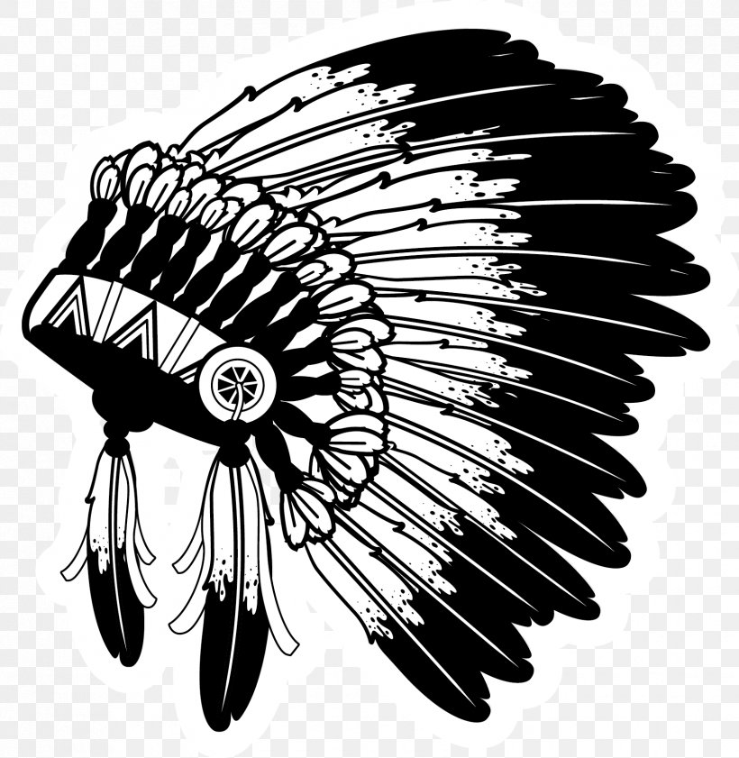 War Bonnet American Indian Wars Indigenous Peoples Of The Americas Tribal Chief, PNG, 1675x1718px, War Bonnet, American Indian Wars, Black And White, Cheyenne, Drawing Download Free