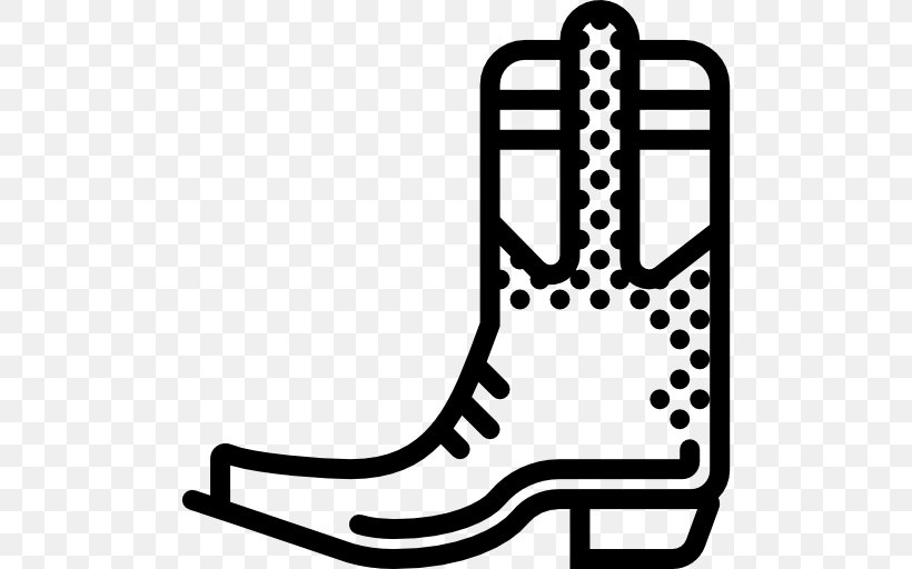 Shoe Cowboy Boot, PNG, 512x512px, Shoe, Black, Black And White, Cowboy, Cowboy Boot Download Free