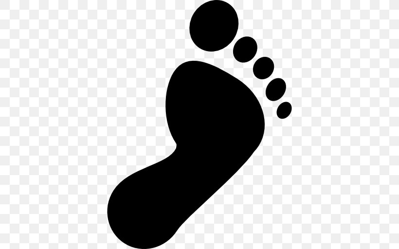 Footprint Human Body, PNG, 512x512px, Foot, Black, Black And White, Footprint, Hand Download Free