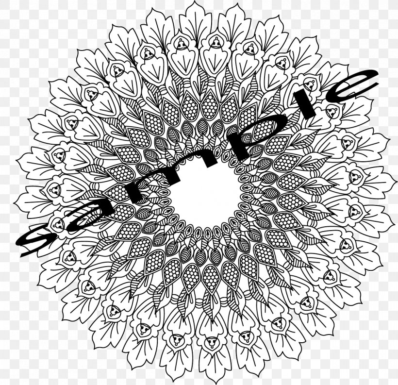 Sketch Tattoo Drawing Mandala Illustration, PNG, 1248x1208px, Tattoo, Black And White, Coloring Book, Drawing, Flower Download Free