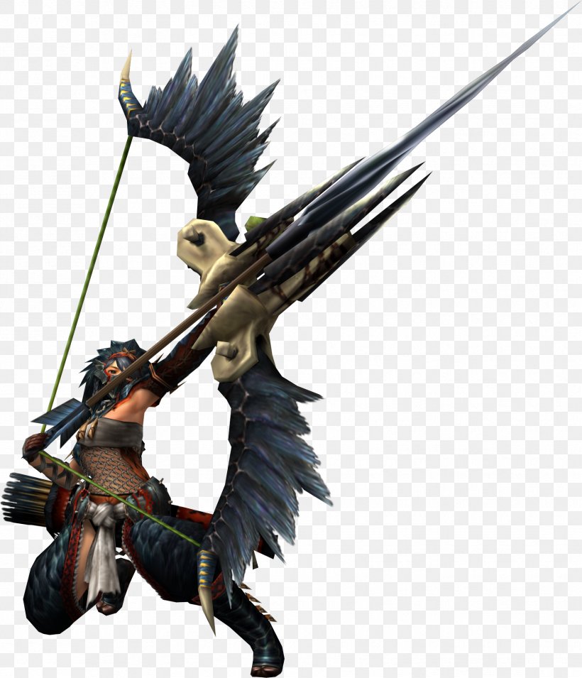 Monster Hunter: World Monster Hunter Freedom Unite Monster Hunter 2, PNG, 1755x2046px, Monster Hunter World, Action Figure, Beak, Bird, Bow And Arrow Download Free