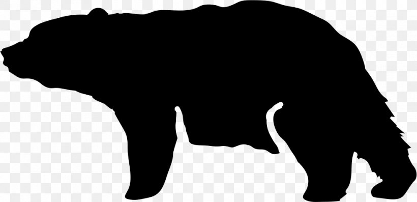 Canidae Bear Dog Snout Clip Art, PNG, 981x476px, Canidae, Animal, Bear, Black, Black And White Download Free